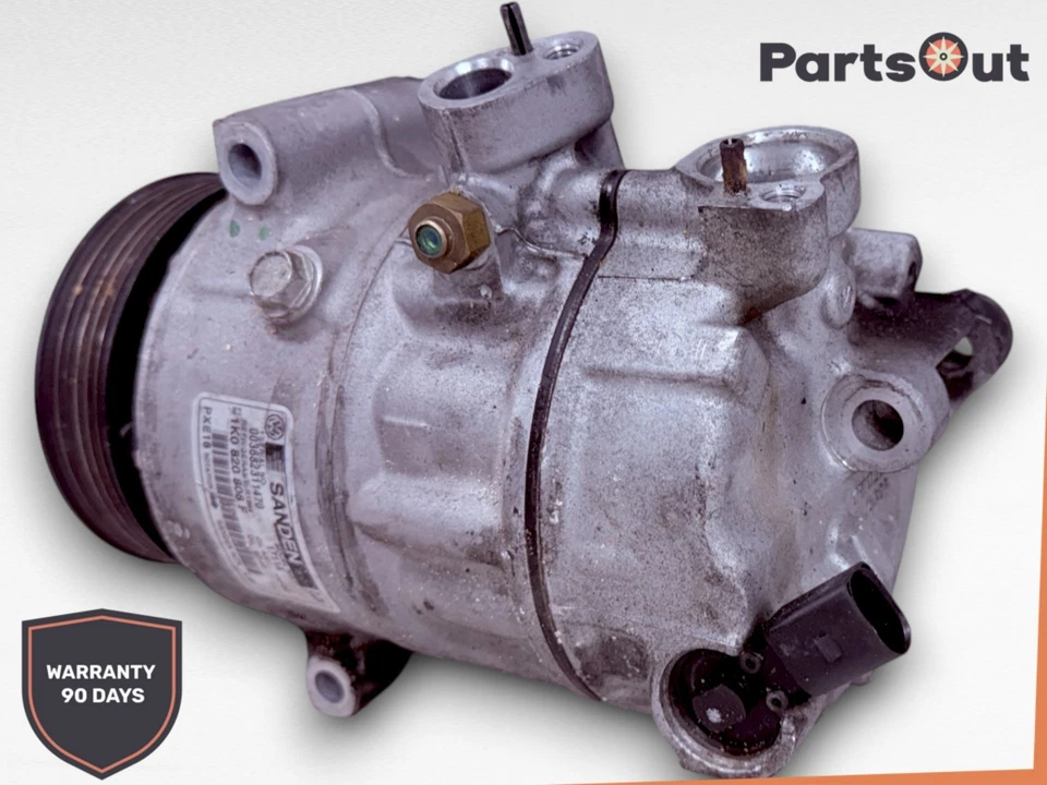 Volkswagen Jetta 2004-2018 compresor de aire acondicionado 1K0820808F OEM Foto 3 de 4