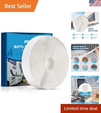 White Butyl Sealant Tape 1/8" x 3/4" x 30' - Leak Proof RV  Marine Repair Tape