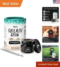 Grade A Shilajit Resin with 85+ Trace Minerals - Immune & Energy Support 30g