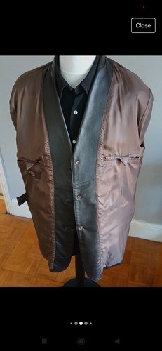 ARMA Men's Classic Dark Brown Soft Supple Genuine Leather Jacket Size 40R - Picture 11 of 17