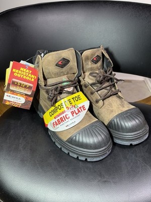 Cofra Mens Working Boots Composite Toe Leather Waterproof Safety Sz 7.5 NIB