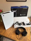 Sony PS5 Digital Edition Console White 825GB Excellent w/SteelSeries Headphones