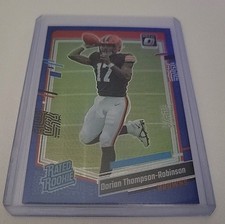 2023 Panini Donruss Optic RR Dorian Thompson-Robinson #225 Blue Hyper Prizm (RC)