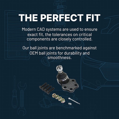 Ball Joint Set For 02-09 Chevrolet Trailblazer GMC Envoy Greasable Front Lower - Picture 10 of 11