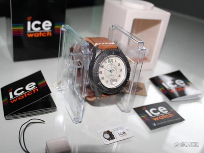 Ice-Watch Ice-Heritage - Cream - Big - Leder Armband - HE.LBN.GM.B.L.14 - Bild 1 von 4