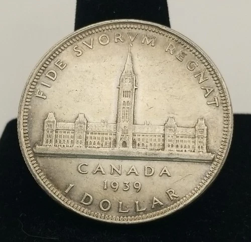 1939 Canada $1 George VI Royal Visit Coin #21989