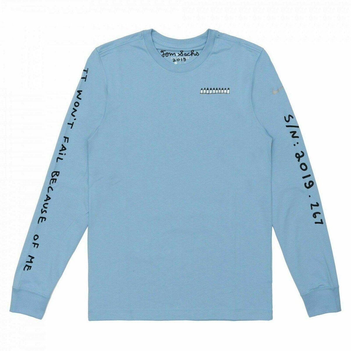 NIKE × Tom Sachs ナイキ トムサックス NRG T-Shirt New Nike x Tom Sachs NRG Long-Sleeve Shirt Blue CJ1699-468