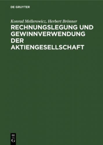 Thumbnail - Rechnungslegung Und Gewinnverwendung Der Aktiengesellschaft 6751