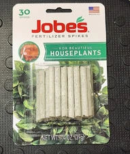 Jobes House Plants Fertilizer Spikes Plant Food 30 Ct  