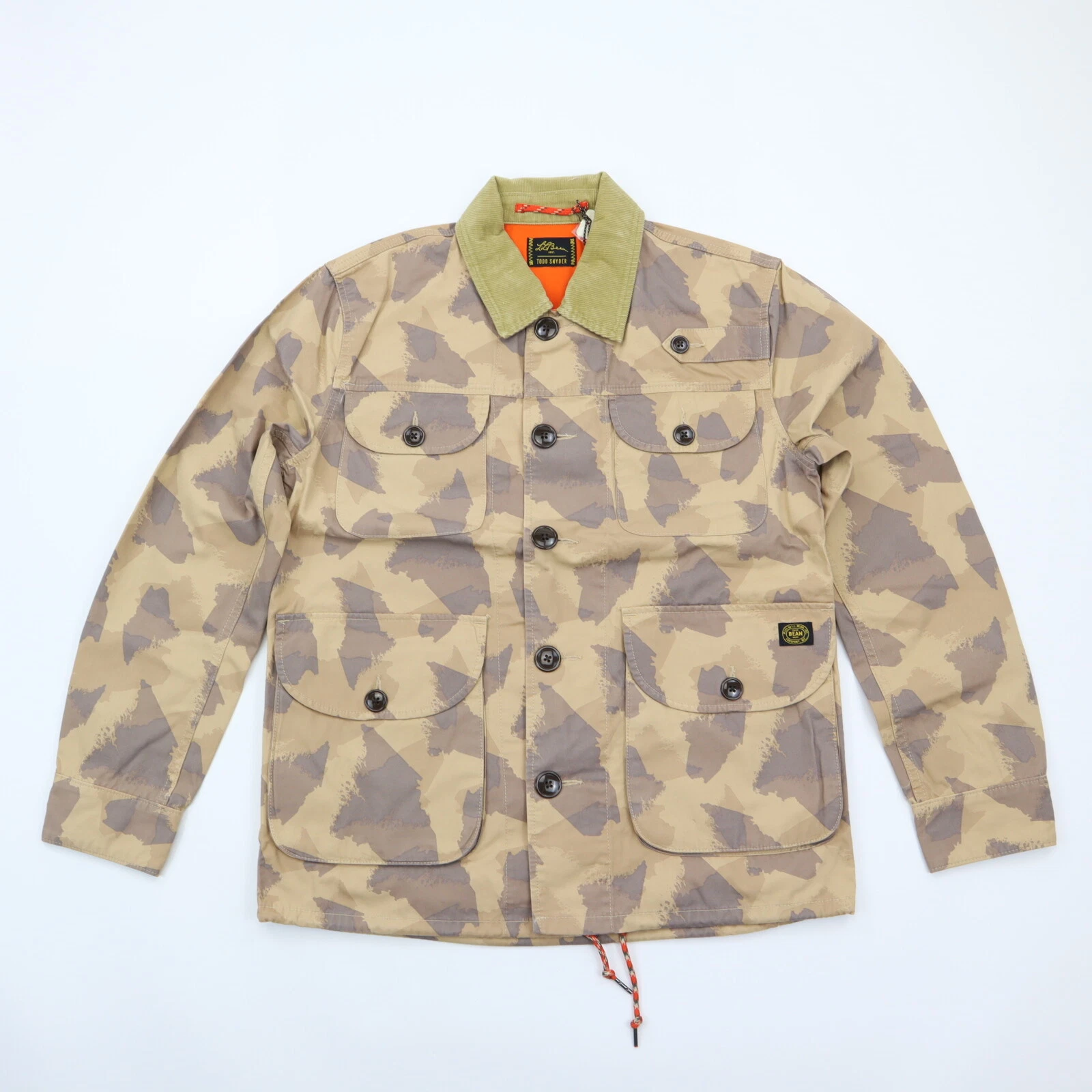 LL Bean x Todd Snyder Maine Camo Four Pocket Fishing Jacket Men's M - NWT