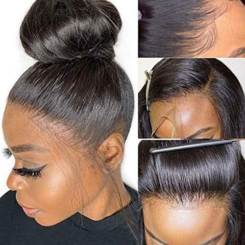 360 Full Lace Wig Human Hair Lace Frontal Wig 10-26Inch Straight For Black Women - Bild 12 von 13