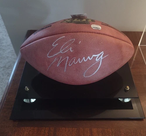Authentic SIGNED  Eli Manning  Wilson Game Ball Football New with Tags