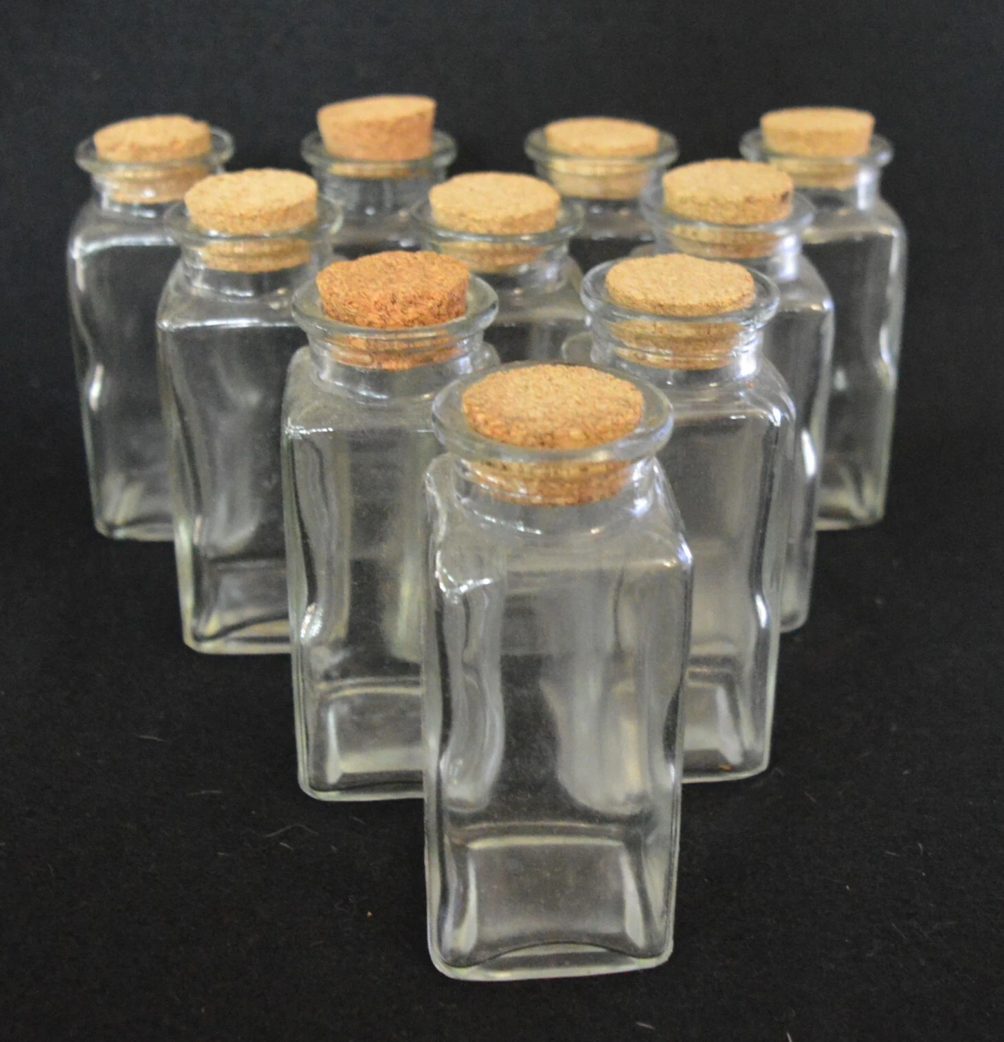 Set of 10 Apothecary Jars with corks