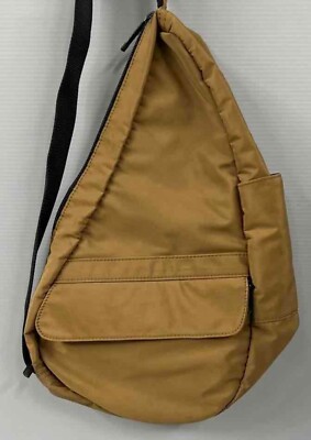 L.L. Bean Crossbody Sling Bag Brown With Pockets And Adjustable Strap