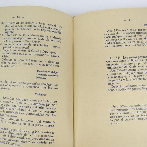 YACHT CLUB ANCON 1955 Statuti e Regolamenti Ancon - Perù Booklet Vintage Raro - Foto 6 di 7