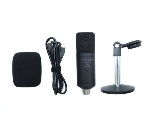 Precision Audio USB Recording Podcast Microphone Kit Stand USBMIC3 - Picture 1 of 3