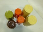 Set of 6 VTG Tupperware Harvest Colors Tumblers Cups Stackable 1251, 117, 873 — photo 6