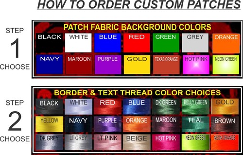 CUSTOM EMBROIDERED 3 PC 13" MC ROCKER PATCH SET MOTORCYCLE BIKER CUT VEST USA - Picture 3 of 5