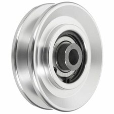 73mm DIAMETER QUALITY ALUMINIUM PULLEY WHEEL WITH ROLLER BEARING AND STEEL BUSH