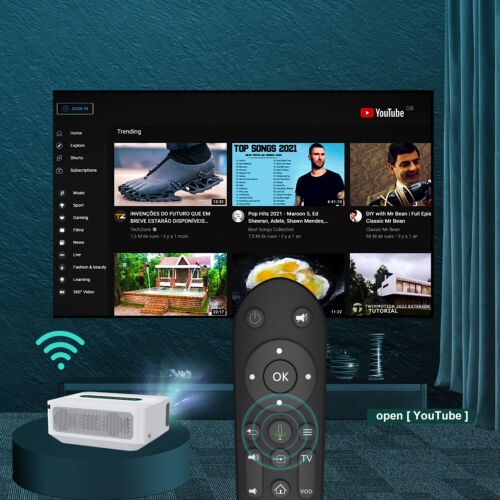 230 ANSI Lumen 8K Projector 1080P 3D 5G WiFi Bluetooth Video Home Theater HDMI - Picture 12 of 12