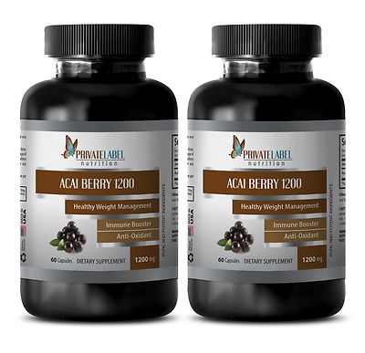 Antioxidant complex - ACAI BERRY EXTRACT 4:1 - immune support organic - 2 Bottle
