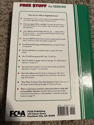 Free Stuff For Seniors, Matthew Lesko, Mary Ann Martello, Good Condition, Book