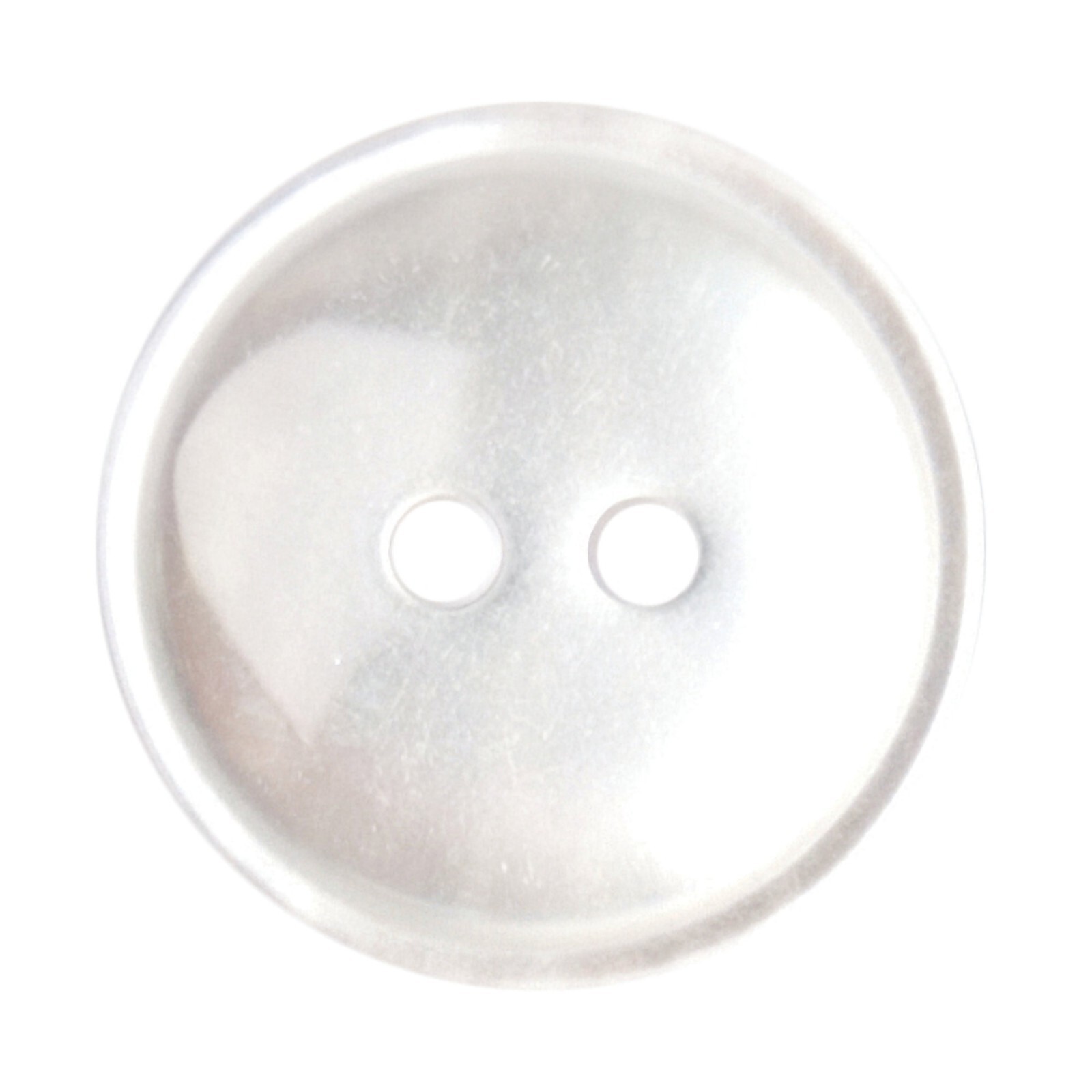 19mm White Round Polyester Buttons, 19mm 2 hole buttons x 9, 2b1141