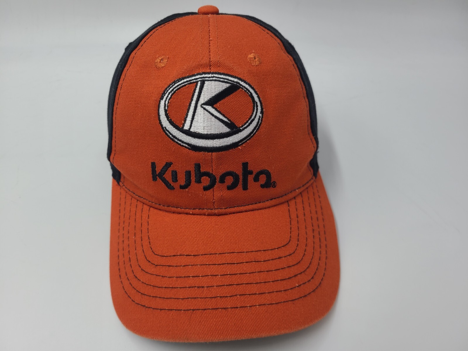 Kubota Parts K-Products Adjustable Hat Cap Farm Baseball Men Women Orange Black