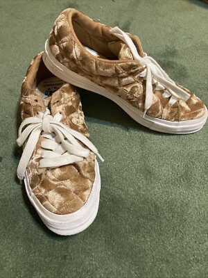 Converse One Star x Golf Le Fleur Quilted Velvet Brown Sugar M 8 Women s 10