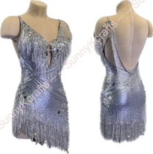 jz Handmade Women Samba Ballroom Swing Salsa Rumba Latin Dance Dress RHYTHM