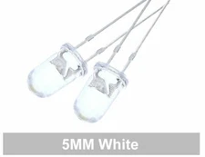 5mm LED Light Emitting Diodes Clear 50PCS USA Sold/SH