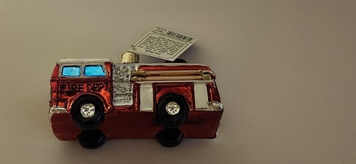 OWC Old World Christmas Ornament- Fire Truck - NWT - no Box - 2003 - Heros Look - Picture 10 of 16