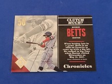 2017 Mookie Betts Panini Chronicles Red Sox No. 86  Clutch Much?
