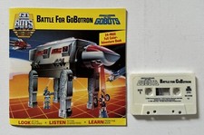 Vintage Go-Bots Mighty Robots Look & Listen Cassette Book - Look Listen Learn