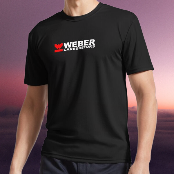 New Weber Carburetor T-Shirt with Active Logo Funny Design Sizes S to 5XL
