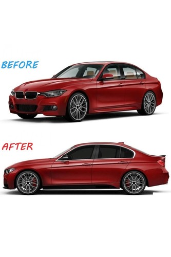 Window Frame Trim Chrome Cover For Bmw 3 Series F30 F80 2012-2018 8PCS S.Steel - Picture 2 of 7