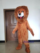El Rey de los Animales Marrón El León Mascota Disfraz Marrón Ropa Vestido de Cumpleaños