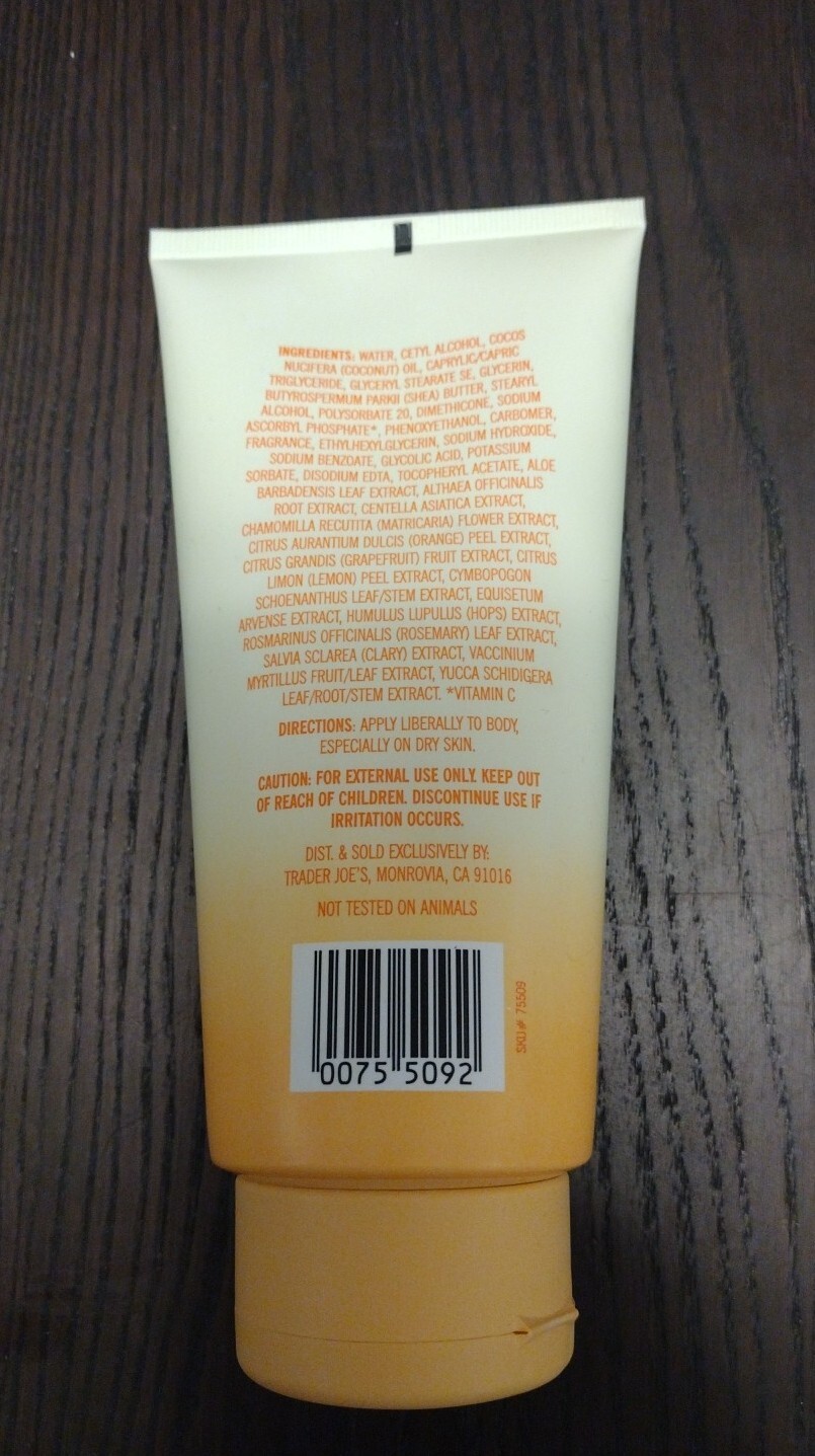 Trader Joe's - Vitamin C Firming Body Butter - New - Free Shipping 