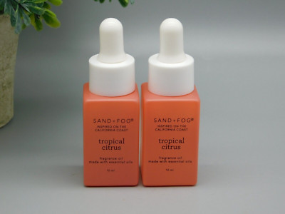 2x Sand + Fog Fragrance Diffuser Oil TROPICAL CITRUS 10 ml New Without Box