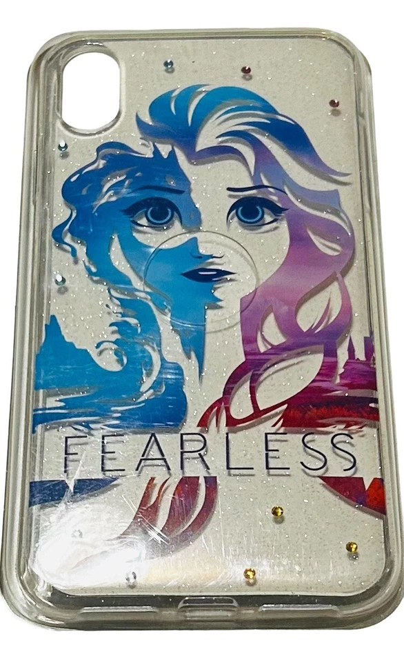 DISNEY PARKS D-TECH FROZEN ELSA "FEARLESS" CLEAR PHONE CASE FITS iPHONE XS MAX - Image 2 of 4