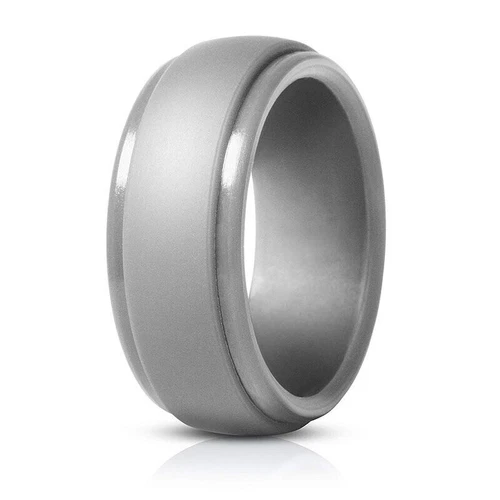 Schwarz Silikon Ring Gummi Ehering flexibel für Männer Training Männer Lifestyle - Bild 20 von 46