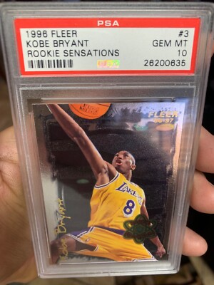CRAZY RARE PSA 10 KOBE BRYANT FLEER ROOKIE SENSATIONS CRAZY RARE PSA 10 KOBE BRYANT FLEER ROOKIE SENSATIONS