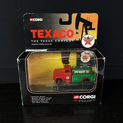 Corgi Texaco Paragon Oil - 1966 GMC 1/2 Ton Tanker Truck -Many Die
