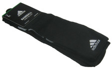 Adidas Baseball OTC Socks Large For Shoe Size Men's 9-13 Women's 10-12 Blk/wht/o