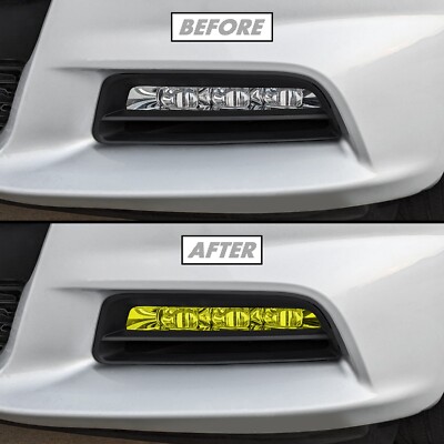 FOR 2015-2023 Dodge Charger Fog Light YELLOW Vinyl Tint Overlays | eBay