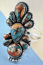 Natural Spiny Turquoise Size 11 in Sterling Silver 8 Grams 1.60 ctw