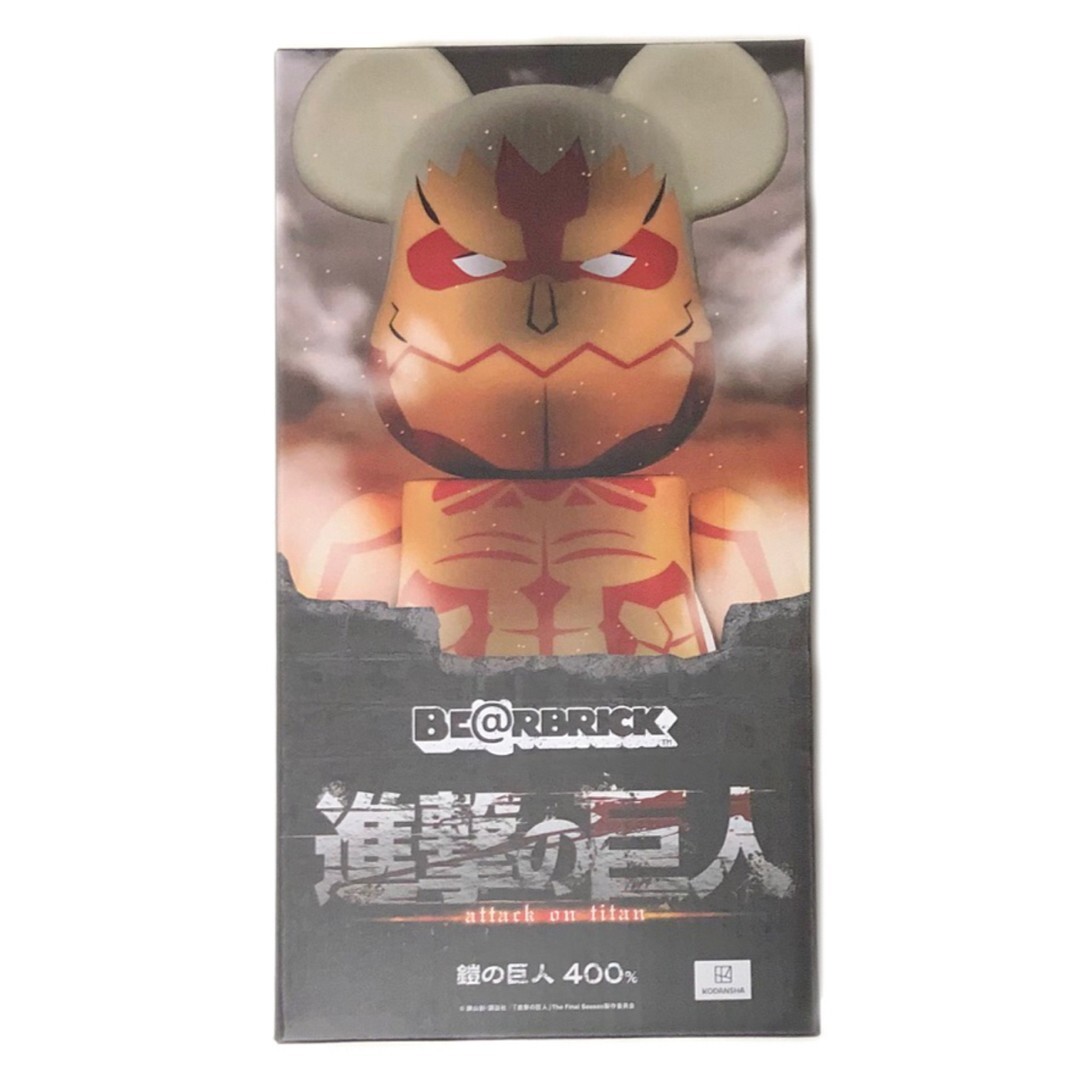 Bearbrick Attack On Titan進撃の巨人 BE@RBRICK Attack on Titan Armored Titan 400% Bearbrick Toy