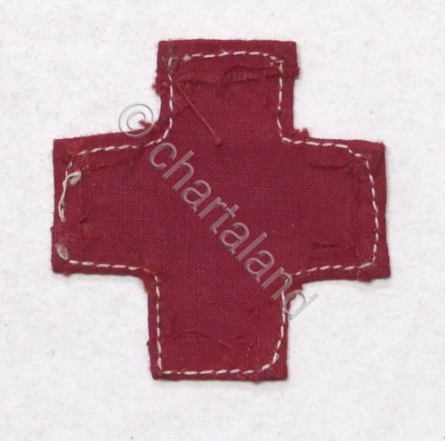 Croce Rossa Italiana - Distintivo in stoffa per copricapo Crocerossina - 1900 ca - Picture 2 of 2