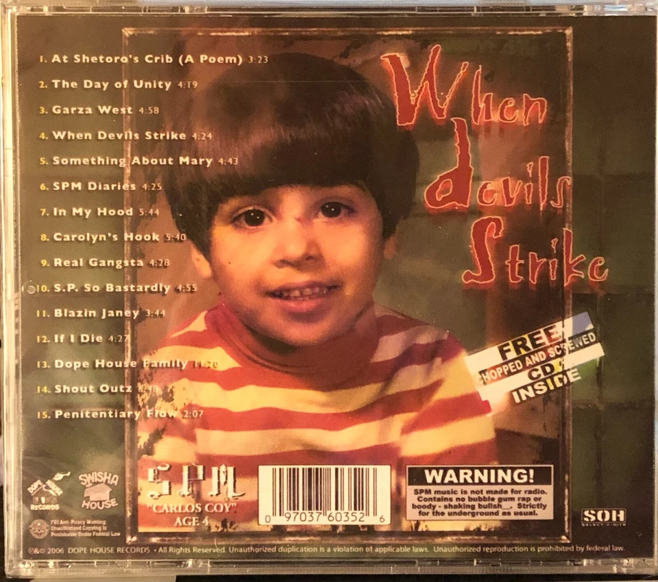 SPM / South Park Mexican - When Devils Strike [Factory Sealed Double CD, 2006] - Image 2 of 2