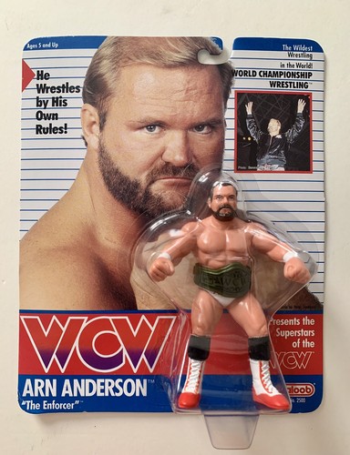 1990 Arn Anderson WCW Action Figure Galoob MOC Exc...